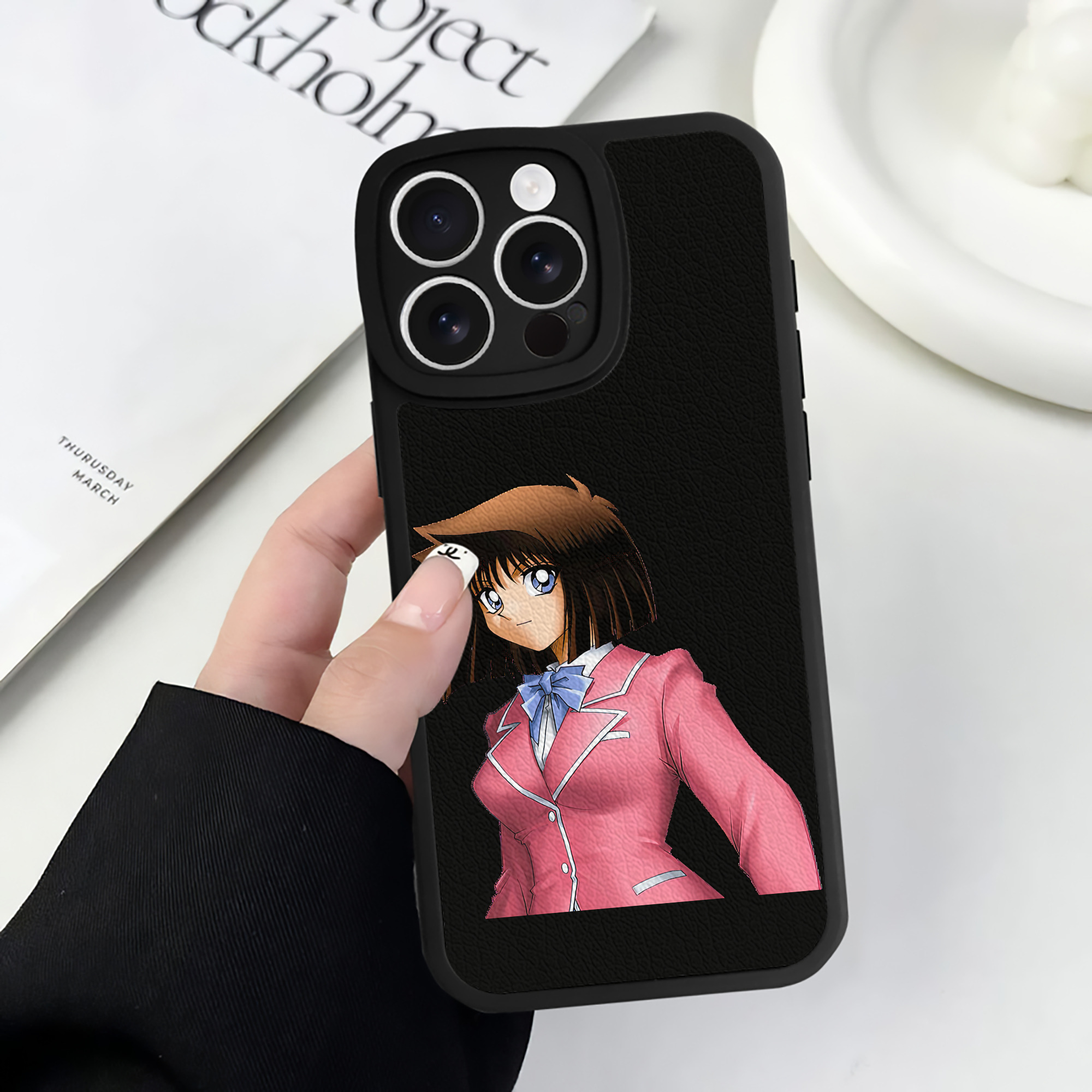 遊☆戯☆王 Yu-Gi-Oh! 【iPhone 16シリーズ対応】シリコンスマホケース（レザー調） 材質：シリコン